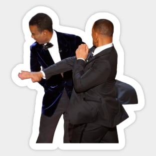 Will Smith Slapping Chris Rock Sticker